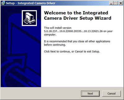 Sunplus / Lenovo Integrated Camera Driver 5.0.18.237 WHQL